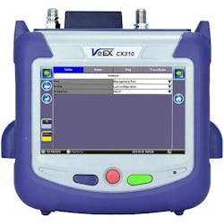 VeEX's CX310 field test meter. VeEX's CX310 field test meter.