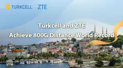Turkcell and ZTE transmit 800 Gbps data over 2000 km.