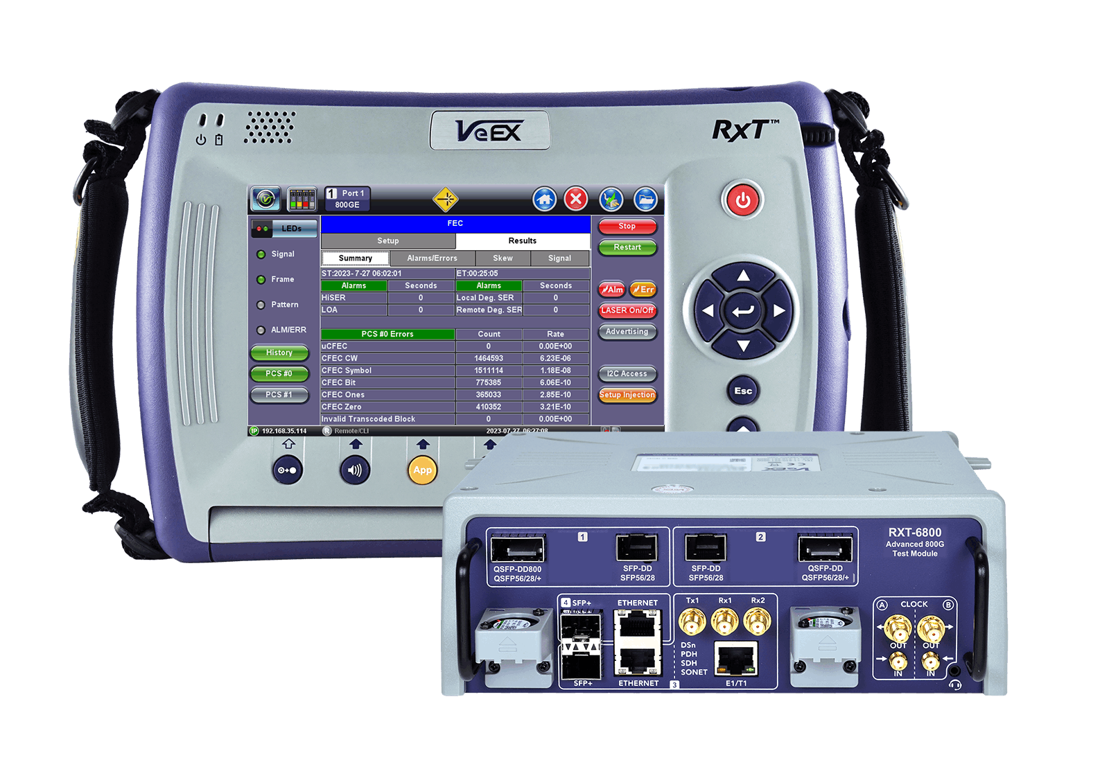 VeEx's RXT-6800 platform.