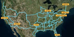 Windstream Wholesale&apos;s U.S. network.