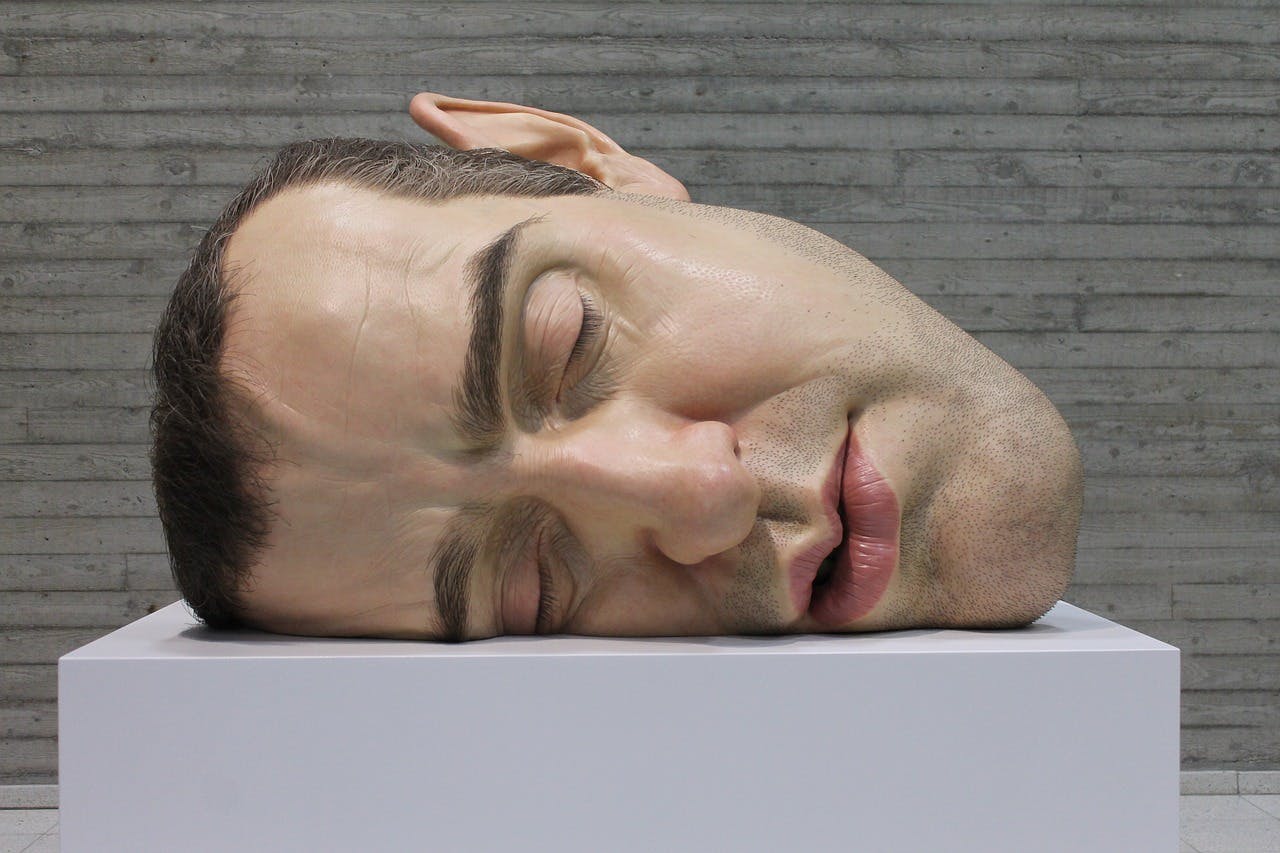 Ron Mueck, Mask II; Vapriikki Museum Center, Tampere, Finland