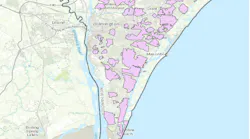 Area of impact where Lumos will initially deploy its 100% fiber-optic internet and home Wi-Fi services in New Hanover County and Wilmington, North Carolina.
