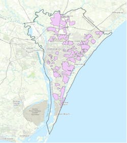 Area of impact where Lumos will initially deploy its 100% fiber-optic internet and home Wi-Fi services in New Hanover County and Wilmington, North Carolina. Area of impact where Lumos will initially deploy its 100% fiber-optic internet and home Wi-Fi services in New Hanover County and Wilmington, North Carolina.