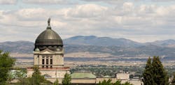 Panoramic View, Capital Dome, Helena Montana State Building Panoramic View, Capital Dome, Helena Montana State Building