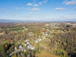 Aerial photo of farmland surrounding Shippensburg, Pennsylvania. Aerial photo of farmland surrounding Shippensburg, Pennsylvania.
