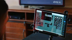 Comcast’s Xfinity Adaptive Remote experience as displayed on a tablet. Comcast’s Xfinity Adaptive Remote experience as displayed on a tablet.