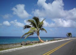 Roadside in San Andrés, Colombia. Roadside in San Andrés, Colombia.