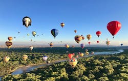 A photo from the Albuquerque Balloon Fiesta, a hot air balloon festival. A photo from the Albuquerque Balloon Fiesta, a hot air balloon festival.