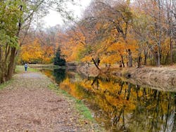 A canal in Pennsylvania. A canal in Pennsylvania.
