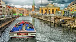 Canal boat, Copenhagen, Denmark