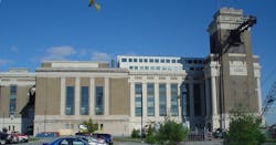 Chester Waterside Station of the Philadelphia Electric Company; electrical power plant in Chester, southeastern Pennsylvania. Chester Waterside Station of the Philadelphia Electric Company; electrical power plant in Chester, southeastern Pennsylvania.