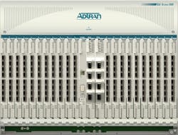 The ADTRAN Total Access 5000 10G Combo (GPON/XGS-PON) solution uses a flexible optics approach that allows for a single 10G PON OLT module to utilize multiple types of optical transceivers, enabling service providers to support existing FTTH subscribers while also providing a path to higher-bandwidth business services. The ADTRAN Total Access 5000 10G Combo (GPON/XGS-PON) solution uses a flexible optics approach that allows for a single 10G PON OLT module to utilize multiple types of optical transceivers, enabling service providers to support existing FTTH subscribers while also providing a path to higher-bandwidth business services.