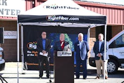 Ritter Communications was announced as the City of Jonesboro’s official broadband partner and will bring its RightFiber services to residents throughout the city. Pictured (left to right): Bill Campbell, Director of Communications City of Jonesboro; Mayor Harold Copenhaver, City of Jonesboro, Alan Morse, CEO Ritter Communications; Jeff Chapman, Senior Vice President/GM RightFiber by Ritter Communications Ritter Communications was announced as the City of Jonesboro’s official broadband partner and will bring its RightFiber services to residents throughout the city. Pictured (left to right): Bill Campbell, Director of Communications City of Jonesboro; Mayor Harold Copenhaver, City of Jonesboro, Alan Morse, CEO Ritter Communications; Jeff Chapman, Senior Vice President/GM RightFiber by Ritter Communications