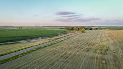 Rural Nebraska landscape - Aerial view Rural Nebraska landscape - Aerial view