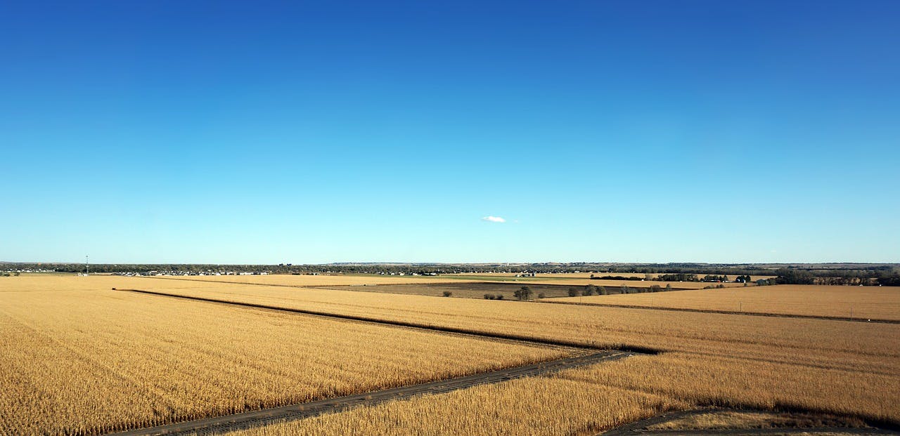 A rural Nebraska landscape.