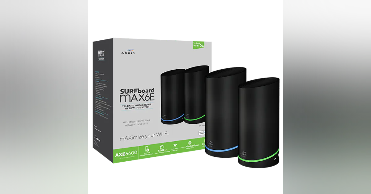 Commscope Home Router CommScope Wi-Fi 6E tri-band mesh system enables 6GHz band home networks ...