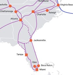 Arelion's Gulf Coast network. Arelion's Gulf Coast network.