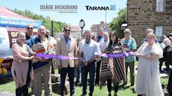 Osage Broadband and Tarana celebrate the move to bring 400 Mbps broadband to Oklahoma's underserved Osage Nation. Osage Broadband and Tarana celebrate the move to bring 400 Mbps broadband to Oklahoma's underserved Osage Nation.