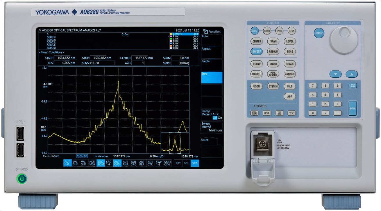AQ6380 Highest Performance Optical Spectrum Analyzer