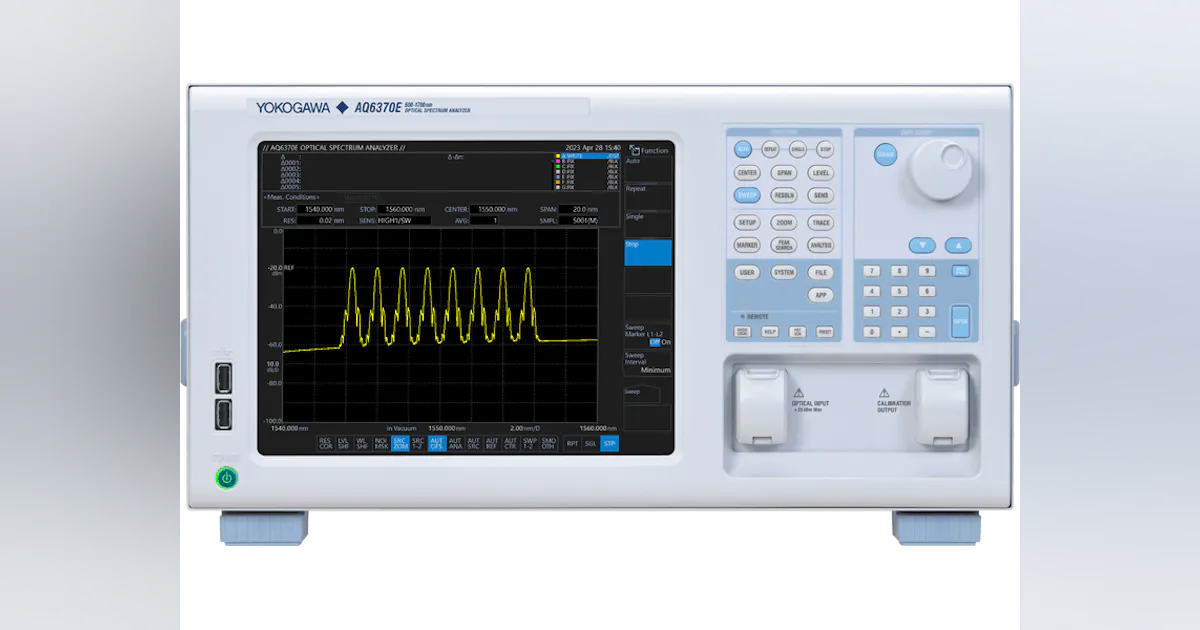 AQ6370E Telecom Optical Spectrum Analyzer 600 - 1700 nm | Lightwave Online