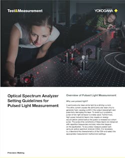 Optical Spectrum Analyzer Setting Guidelines for Pulsed Light Measurement