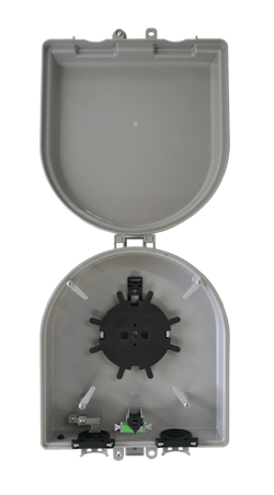 Clearfield's CraftSmart® Deploy Reel TAP Box. Clearfield's CraftSmart® Deploy Reel TAP Box.