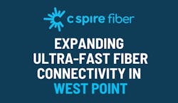 C Spire is launching its fiber connectivity in West Point, Mississippi for 1,300 residents and business customers. C Spire is launching its fiber connectivity in West Point, Mississippi for 1,300 residents and business customers.