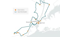 Zayo's New York to New Jersey fiber route can address the region's need for high bandwidth and low latency networking. Zayo's New York to New Jersey fiber route can address the region's need for high bandwidth and low latency networking.