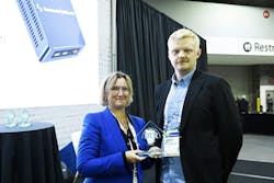 Synamedia — Media Edge Gateway mini (MEG.mini) JUDGE’S COMMENT: “Synamedia's MEG.mini is a compact, low-power edge gateway designed for rapid and secure video distribution over satellite, IP, and CDN, enabling instant scalability to thousands of locations while reducing costs by 80%.” Synamedia — Media Edge Gateway mini (MEG.mini) JUDGE’S COMMENT: “Synamedia's MEG.mini is a compact, low-power edge gateway designed for rapid and secure video distribution over satellite, IP, and CDN, enabling instant scalability to thousands of locations while reducing costs by 80%.”
