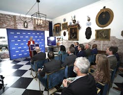 Governor Kay Ivey announcing middle mile funding program in February. Governor Kay Ivey announcing middle mile funding program in February.