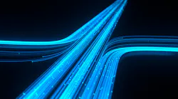 Abstract flowing data.