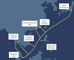 Asia Direct Cable (ADC) International Submarine Cable will connect China, Japan, Singapore, and several other countries and regions in the Asia-Pacific. Asia Direct Cable (ADC) International Submarine Cable will connect China, Japan, Singapore, and several other countries and regions in the Asia-Pacific.