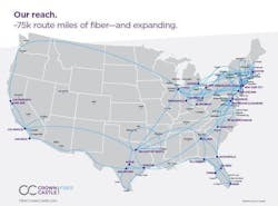 Crown Castle's fiber network includes 90,000 route miles of fiber and over 44,000 on-net buildings. Crown Castle's fiber network includes 90,000 route miles of fiber and over 44,000 on-net buildings.
