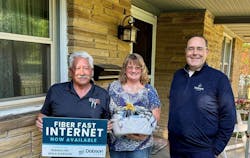 Okmulgee residents Troy and Kimberly Caudle are Dobson Fiber’s first customers. Okmulgee residents Troy and Kimberly Caudle are Dobson Fiber’s first customers.