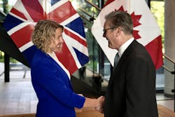 Photonic's Chief Quantum Officer Dr. Stephanie Simmons and UK Prime Minister Keir Starmer discuss UK expansion plans for the Canadian company. Photonic's Chief Quantum Officer Dr. Stephanie Simmons and UK Prime Minister Keir Starmer discuss UK expansion plans for the Canadian company.