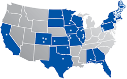 Consolidated Communications' fiber network spans 23 states and currently serves a growing roster of over 155 data centers. Consolidated Communications' fiber network spans 23 states and currently serves a growing roster of over 155 data centers.