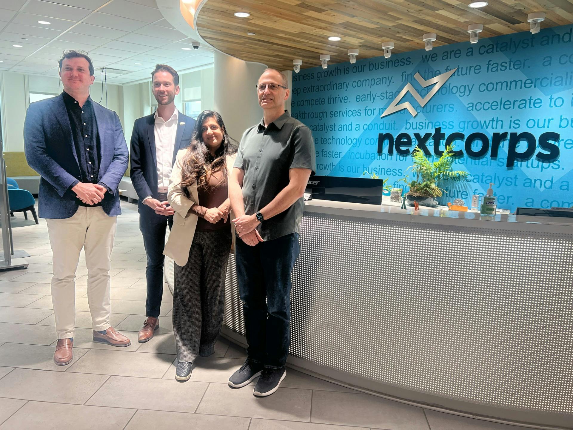 From left to right: Jorn Smeets, Photon Delta; Steffen Westerburger, Dutch Ministry of Economic Affairs; Sujatha Ramanujan, Managing Director Luminate and Chief Investment Officer, NextCorps; James Senall, President NextCorps.