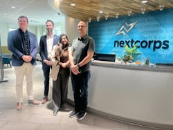 From left to right: Jorn Smeets, Photon Delta; Steffen Westerburger, Dutch Ministry of Economic Affairs; Sujatha Ramanujan, Managing Director Luminate and Chief Investment Officer, NextCorps; James Senall, President NextCorps. From left to right: Jorn Smeets, Photon Delta; Steffen Westerburger, Dutch Ministry of Economic Affairs; Sujatha Ramanujan, Managing Director Luminate and Chief Investment Officer, NextCorps; James Senall, President NextCorps.