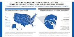 Dycom sees a significant opportunity to cross-sell Power Solutions services to the data center industry. Dycom sees a significant opportunity to cross-sell Power Solutions services to the data center industry.