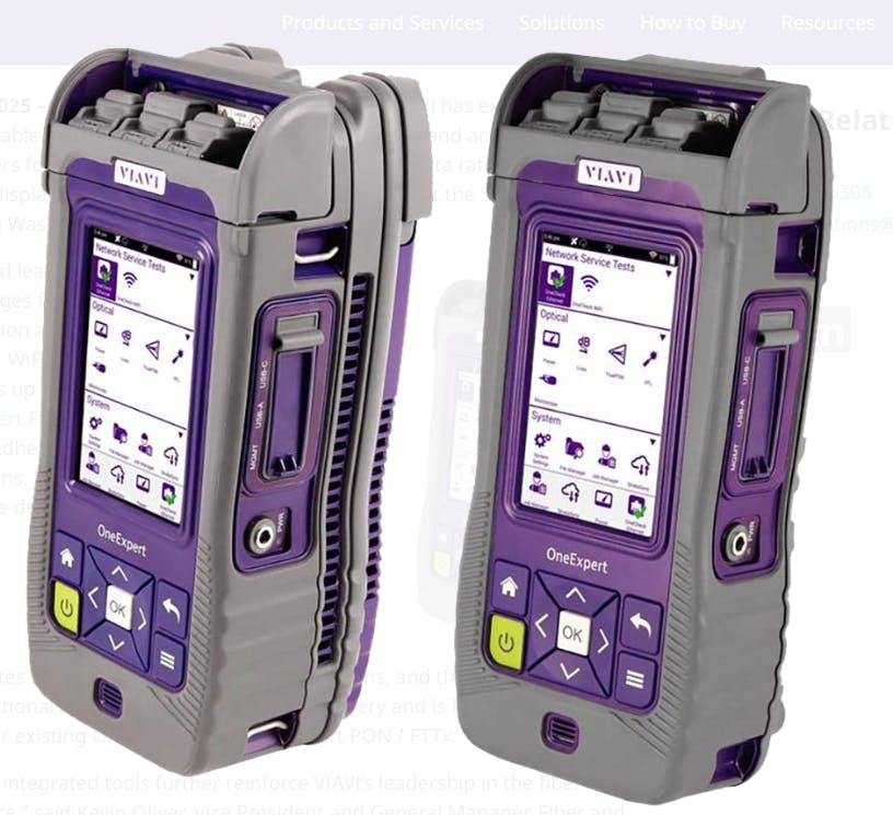 OneExpert Fiber and OneExpert HFC all-in-one handheld testers