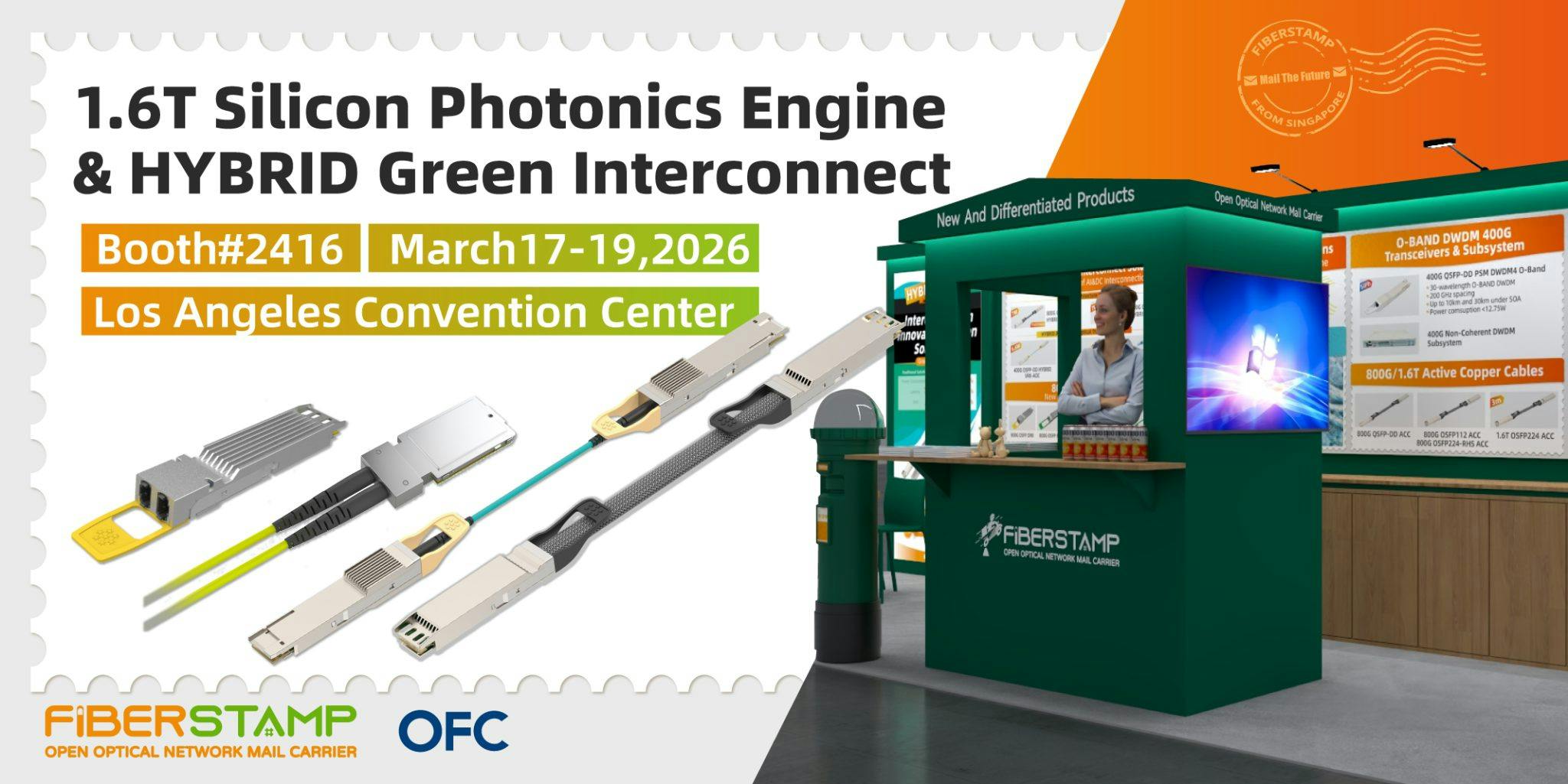 OFC 2026 &mdash; Live Demonstration of the 1.6T DR16-NPO Silicon Photonics Engine and HYBRID Green Interconnect Innovations