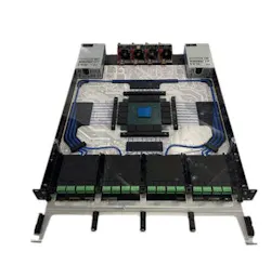 Corning's co-packaged optics solution. Corning's co-packaged optics solution.