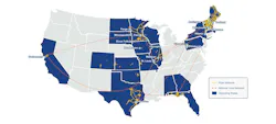 Fidium's growing business fiber coverage map. Fidium's growing business fiber coverage map.