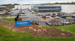 Corning's Hickory, NC fiber manufacturing plant.